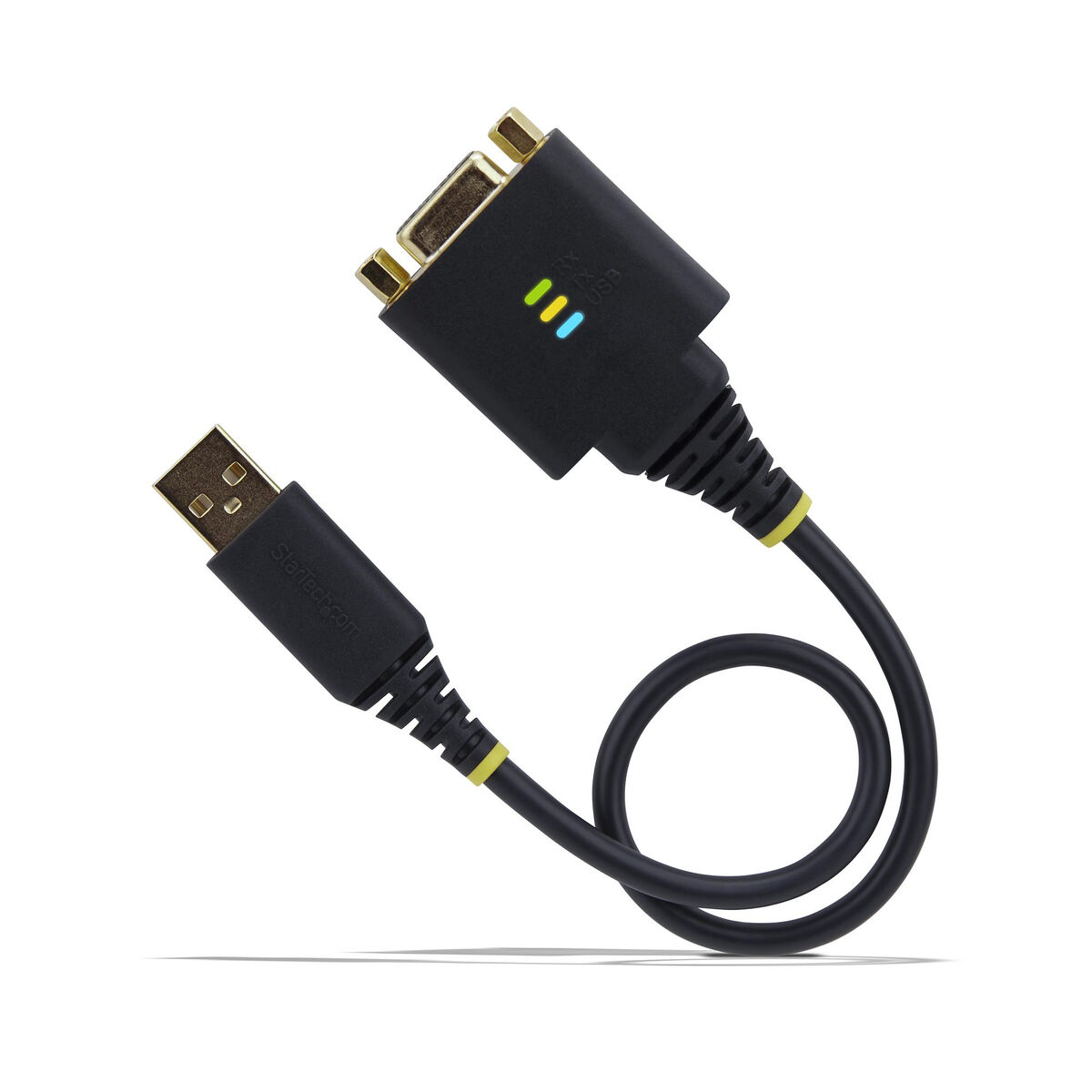 USB-kábel Startech 1P1FFCN-USB-SERIAL Fekete 30 cm